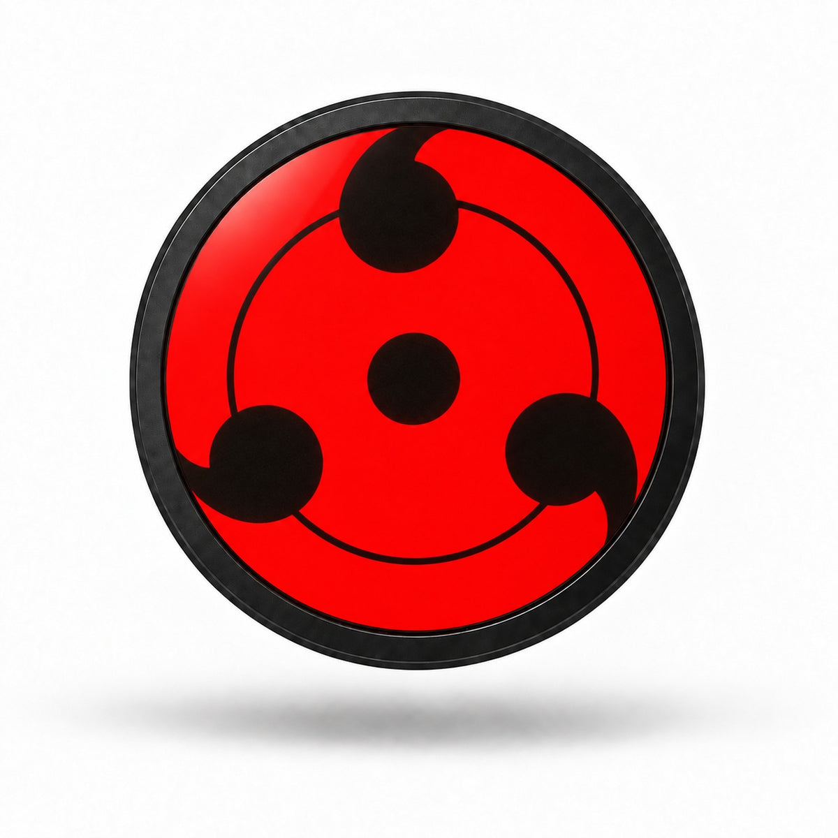 Emvlem One con el sharingan en la pantalla